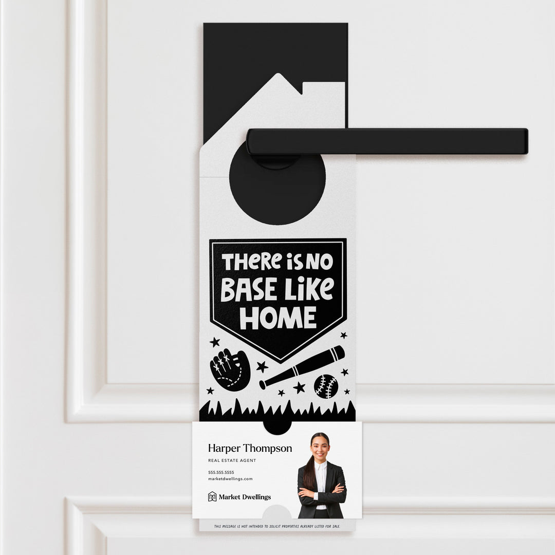 There Is No Base Like Home Door Hangers Door Hanger Market Dwellings WHITE