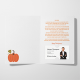 Hoping Your Thanksgiving is Full of Happiness | Real Estate Greeting Cards with Envelopes Greeting Card Market Dwellings