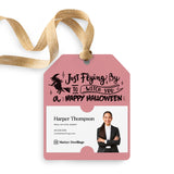 Just Flying By to Witch You a Happy Halloween | Gift Tags Gift Tag Market Dwellings LIGHT PINK 12