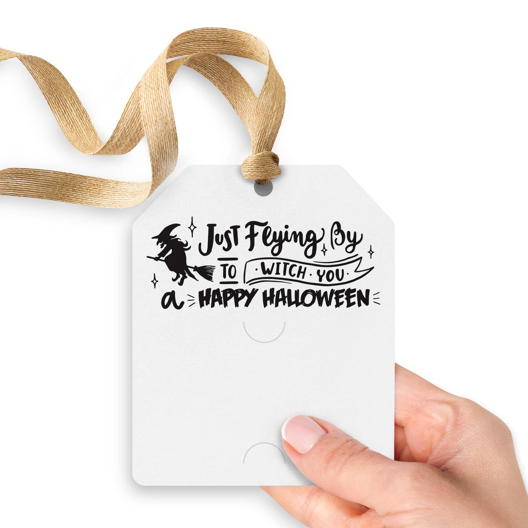 Just Flying By to Witch You a Happy Halloween | Gift Tags Gift Tag Market Dwellings