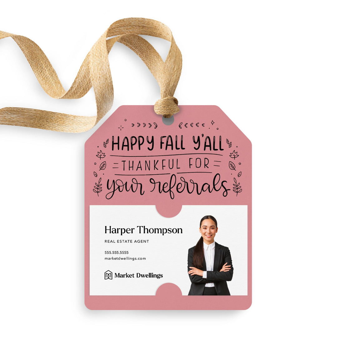 Happy Fall Y'all | Gift Tags Gift Tag Market Dwellings LIGHT PINK