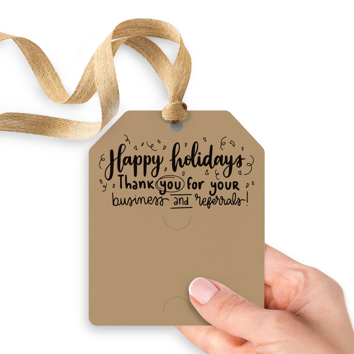 Happy Holidays Thank You For Your Business And Referrals | Gift Tags Gift Tag Market Dwellings