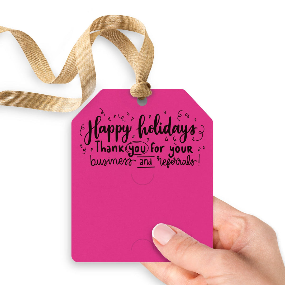 Happy Holidays Thank You For Your Business And Referrals | Gift Tags