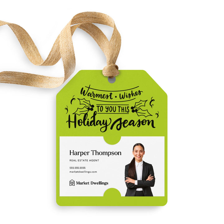 Warmest Wishes to You This Holiday Season | Gift Tags Gift Tag Market Dwellings GREEN APPLE