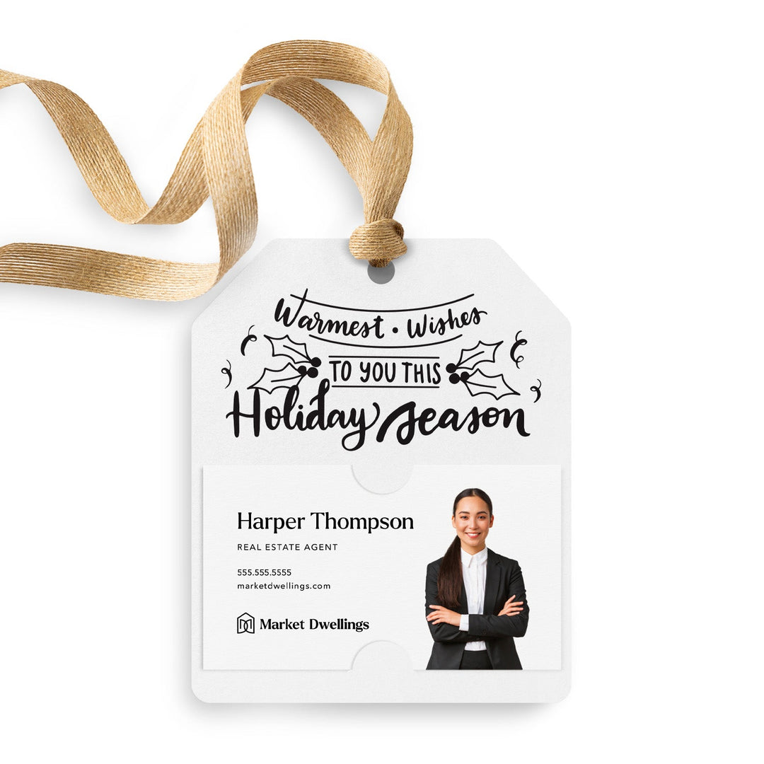 Warmest Wishes to You This Holiday Season | Gift Tags Gift Tag Market Dwellings WHITE