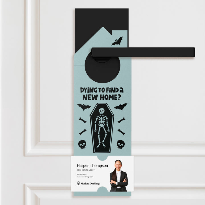 Dying To Find A New Home? Door Hangers Door Hanger Market Dwellings LIGHT BLUE