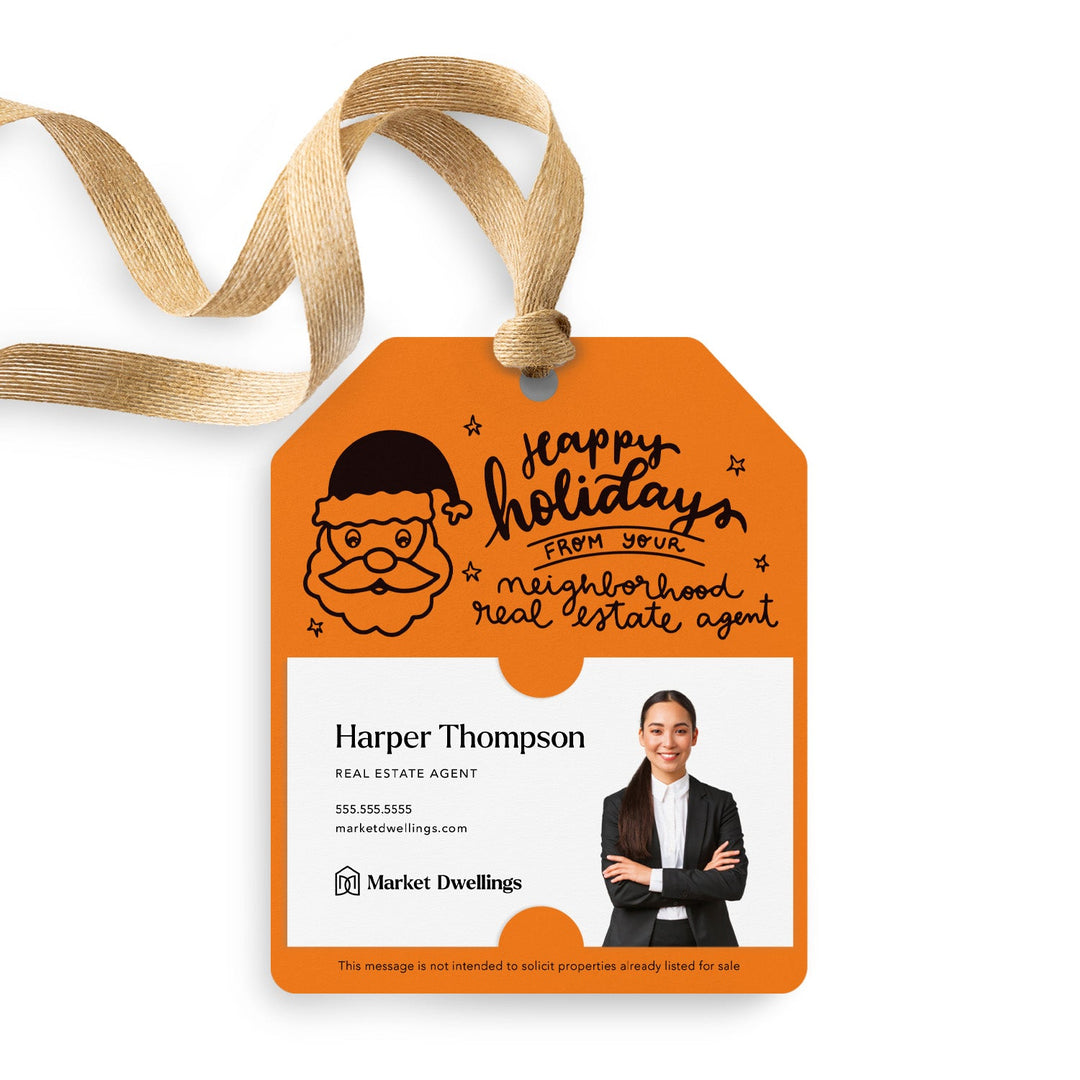 Happy Holidays From Your Neighborhood Real Estate Agent | Gift Tags Gift Tag Market Dwellings CARROT