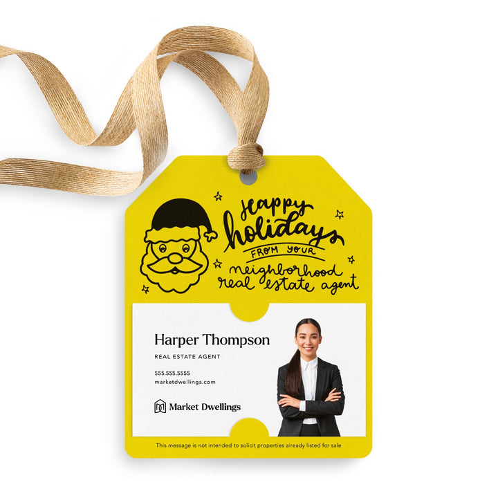 Happy Holidays From Your Neighborhood Real Estate Agent | Gift Tags Gift Tag Market Dwellings LEMON