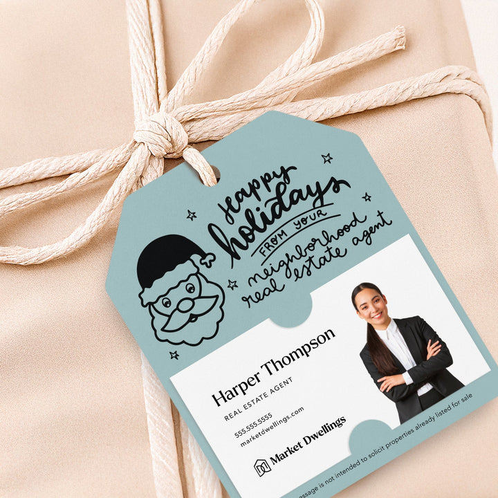 Happy Holidays From Your Neighborhood Real Estate Agent | Gift Tags