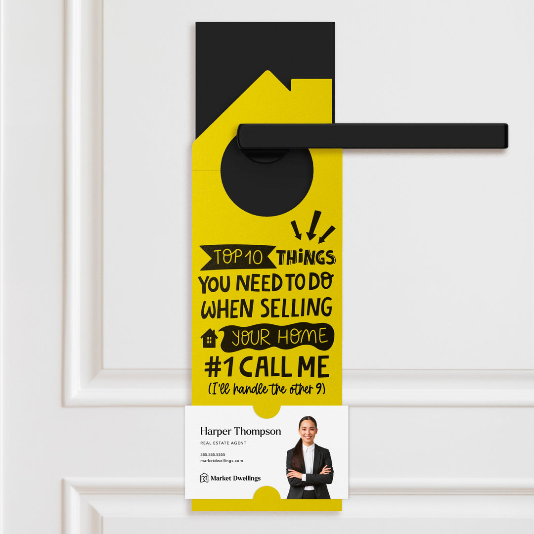 Top 10 Things You Need To Do When Selling Your Home | Door Hangers | 98-DH002 Door Hanger Market Dwellings RAZZLE BERRY  