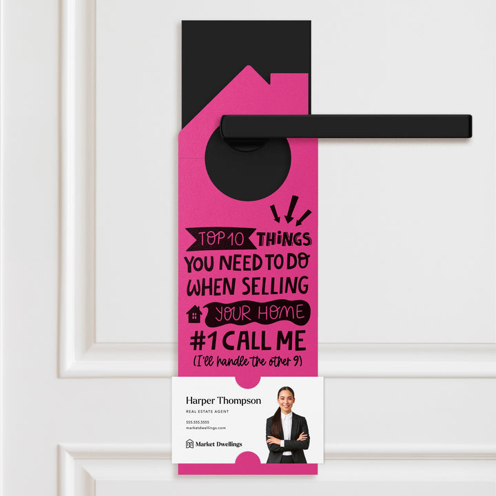 Top 10 Things You Need To Do When Selling Your Home Door Hangers Door Hanger Market Dwellings RAZZLE BERRY