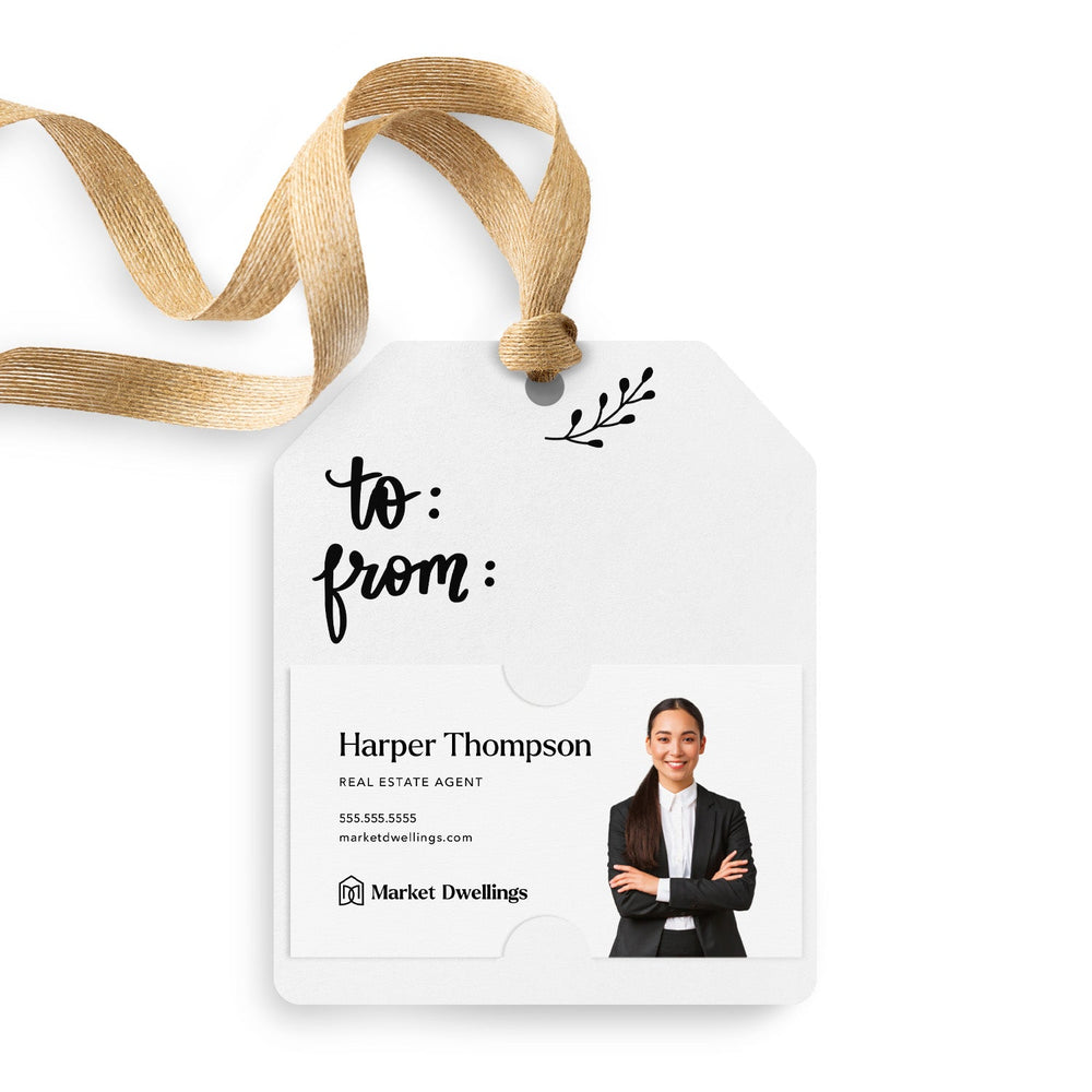 To and From Holiday | Gift Tags Gift Tag Market Dwellings WHITE 12