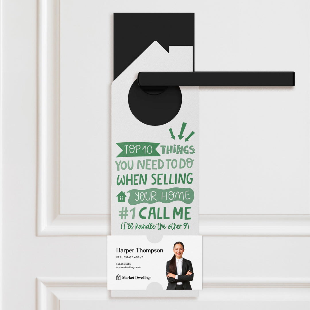 Top 10 Things You Need To Do When Selling Your Home Door Hangers Door Hanger Market Dwellings OLIVE