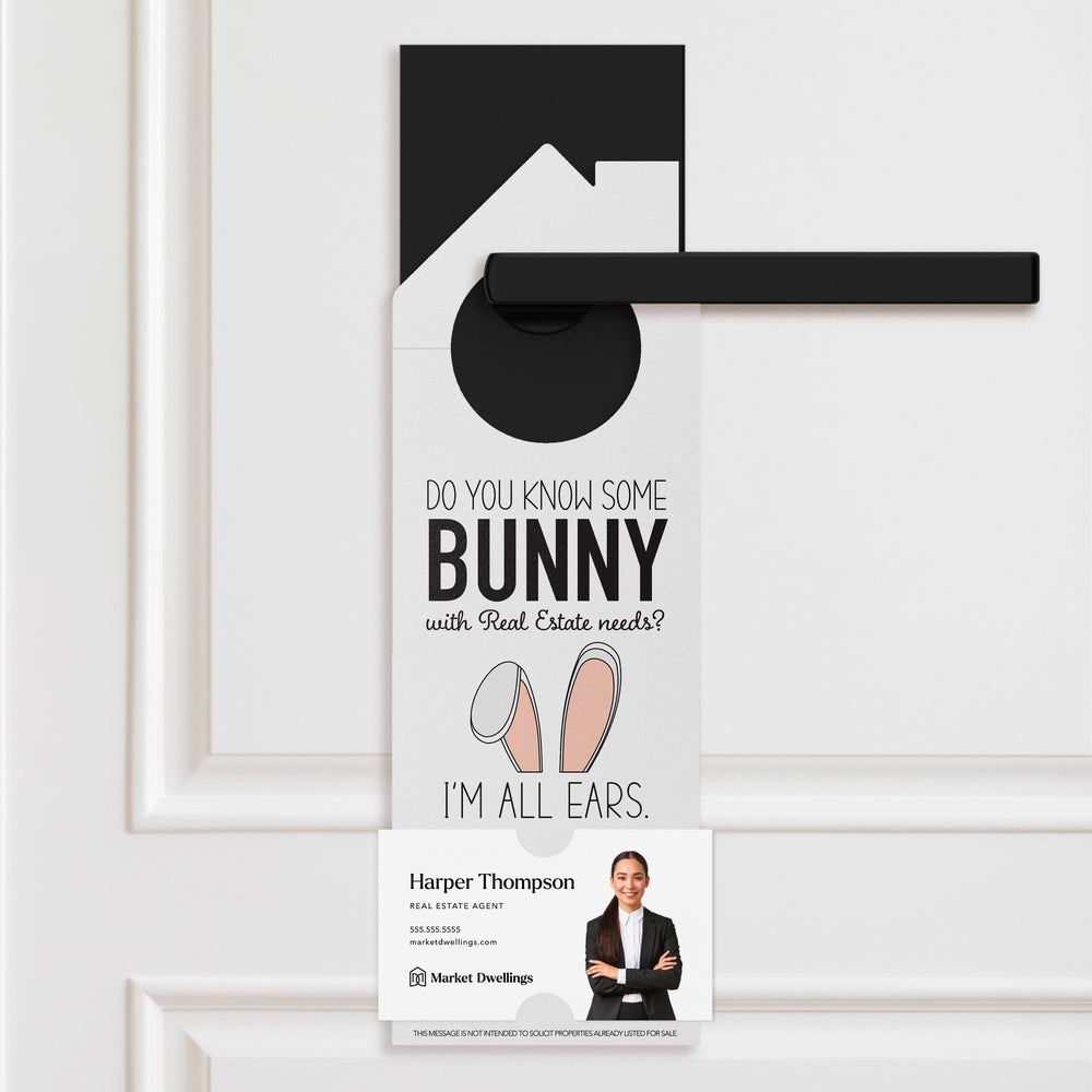 Do You Know Some Bunny? Door Hangers Holiday Door Hanger Market Dwellings