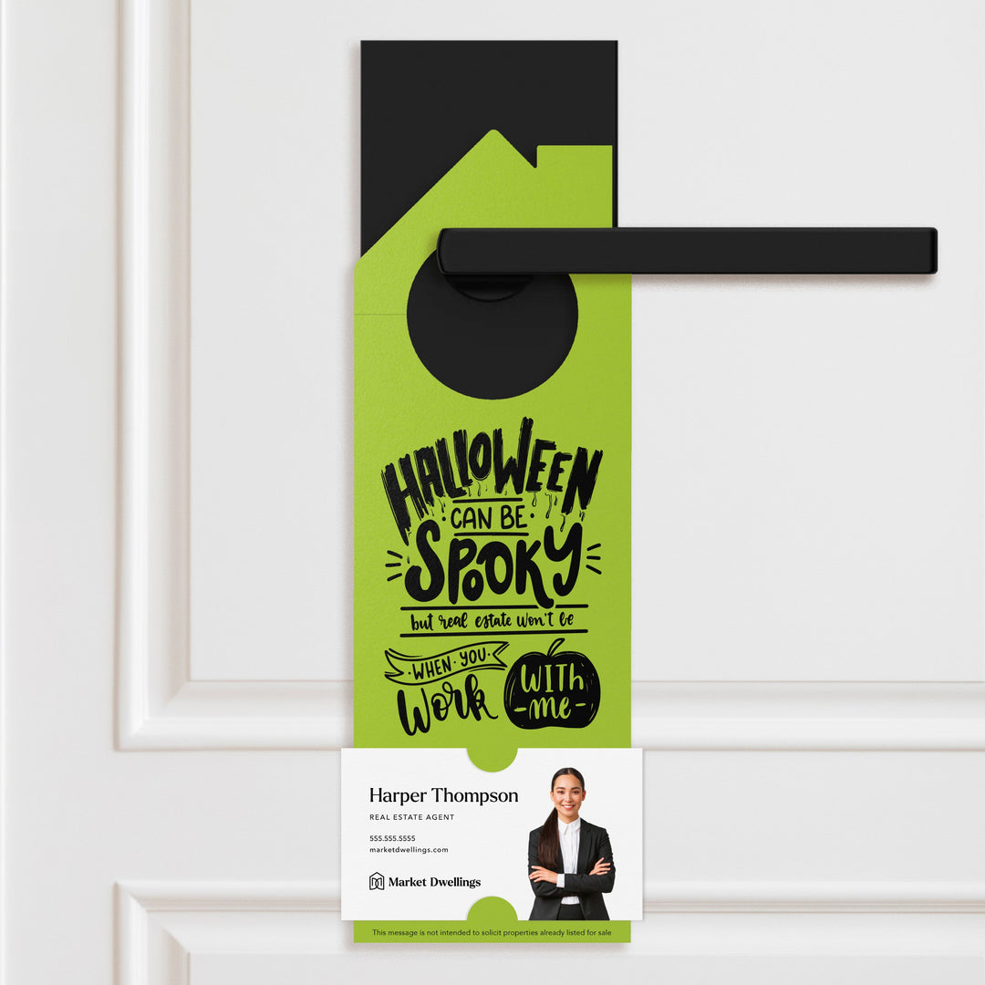 Halloween Can Be Spooky Door Hangers Door Hanger Market Dwellings GREEN APPLE