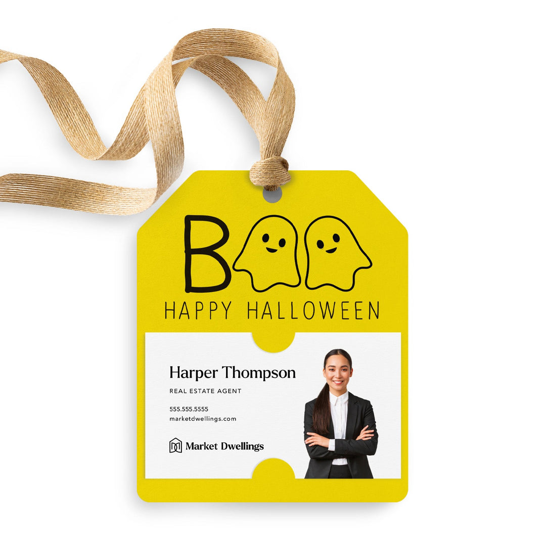 BOO Happy Halloween | Gift Tags Gift Tag Market Dwellings LEMON