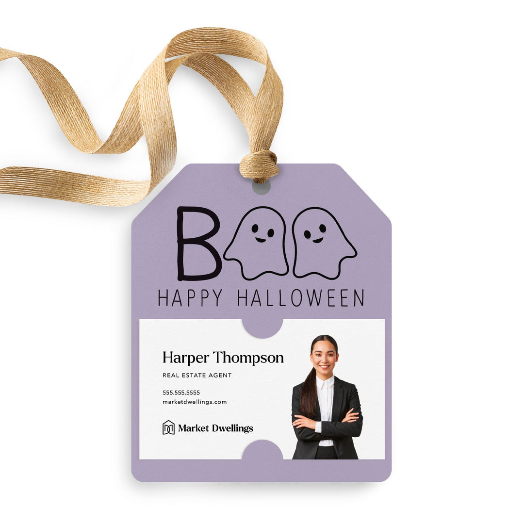 BOO Happy Halloween | Gift Tags Gift Tag Market Dwellings LIGHT PURPLE