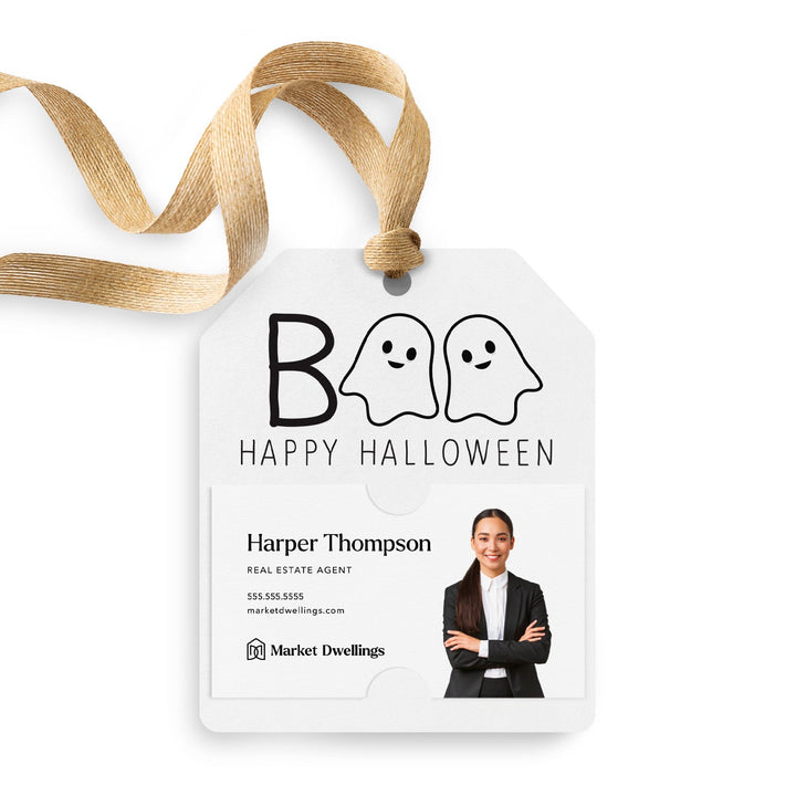 BOO Happy Halloween | Gift Tags Gift Tag Market Dwellings WHITE