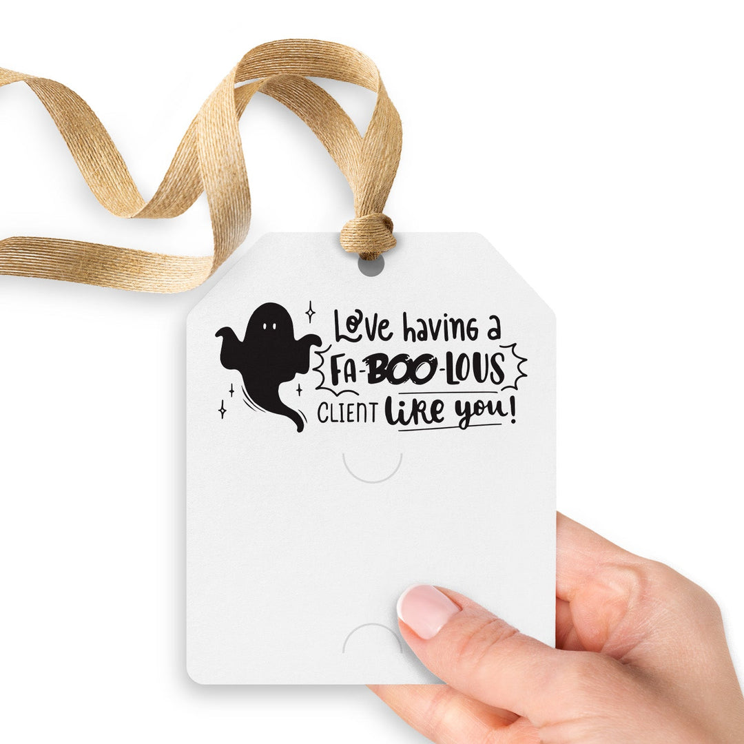 Love Having a Fa-BOO-lous Client Like You | Gift Tags Gift Tag Market Dwellings