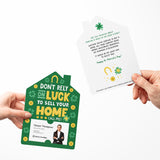 Don't Rely On Luck To Sell Your Home Call Me! | St. Patrick's Day | Real Estate Mailers with Envelopes Mailer Market Dwellings