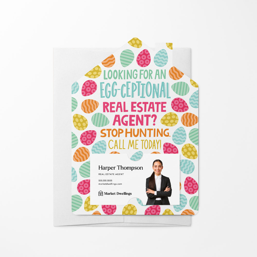 Looking For An Egg-Ceptional Real Estate Agent? | Easter Spring | Real Estate Mailers with Envelopes Mailer Market Dwellings
