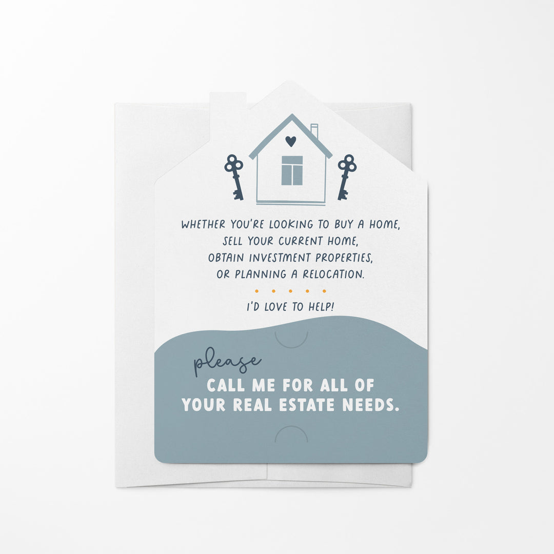 Let Me Help You Find Your Happy Place Real Estate Mailers | Envelopes Included | M2-M001-AB Mailer Market Dwellings