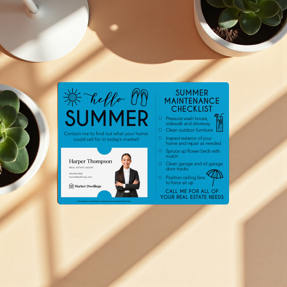 Set of "Hello Summer" Mailer | Envelopes Included | M4-M004 Mailer Market Dwellings