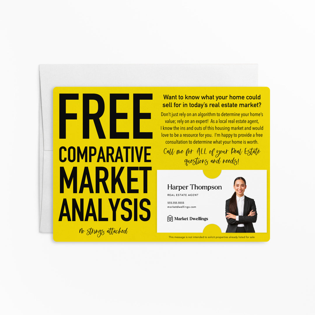 Set of Comparative Market Analysis Real Estate Mailer | Envelopes Included | M20-M003