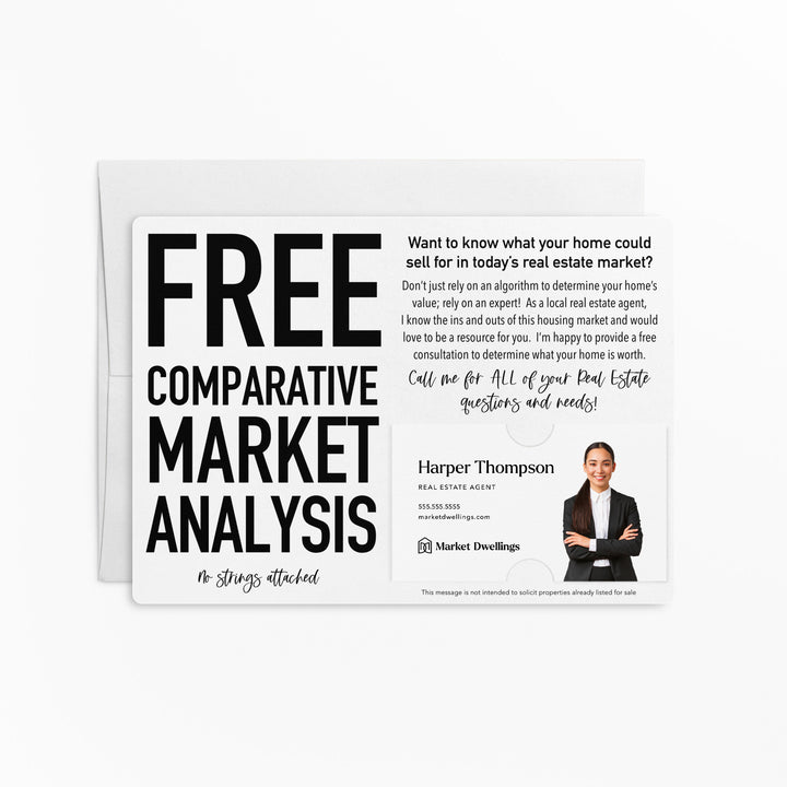 Set of Comparative Market Analysis Real Estate Mailer | Envelopes Included | M20-M003