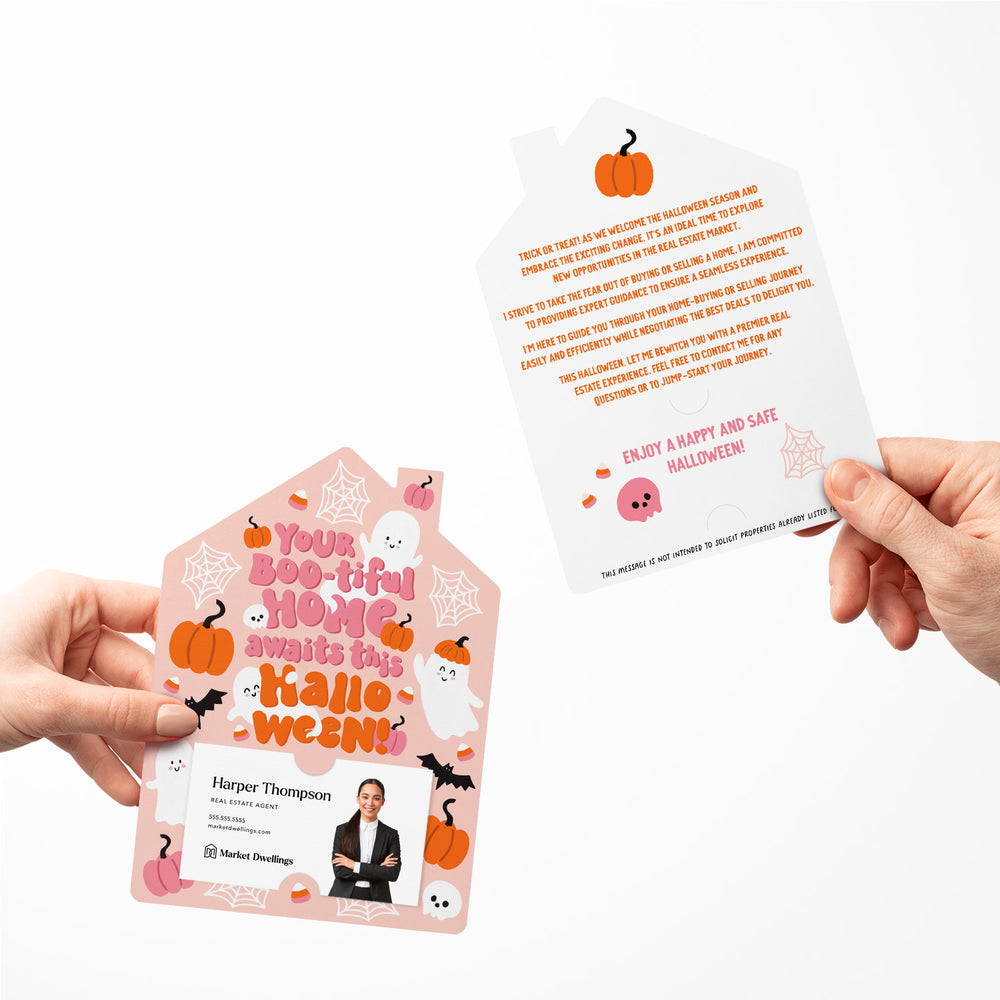 Set of Your Boo-tiful Home Awaits This Halloween! | Halloween Mailers | Envelopes Included | M222-M001 Mailer Market Dwellings