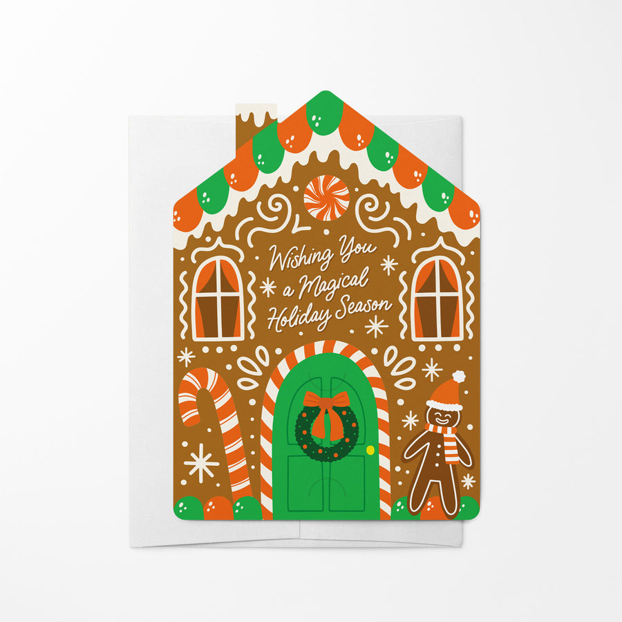 Set of Wishing you a Magical Holiday Season | Christmas Mailers | Envelopes Included | M228-M001 Mailer Market Dwellings