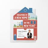 Dreaming of a New Home in the New Year? | New Year | Real Estate Mailers with Envelopes Mailer Market Dwellings