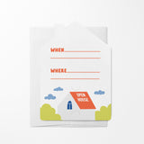 You're invited to the Open House | Real Estate Mailers with Envelopes Mailer Market Dwellings