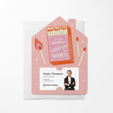 You And Your Referrals Light Up My Business | Valentine's Day | Real Estate Mailers with Envelopes Mailer Market Dwellings