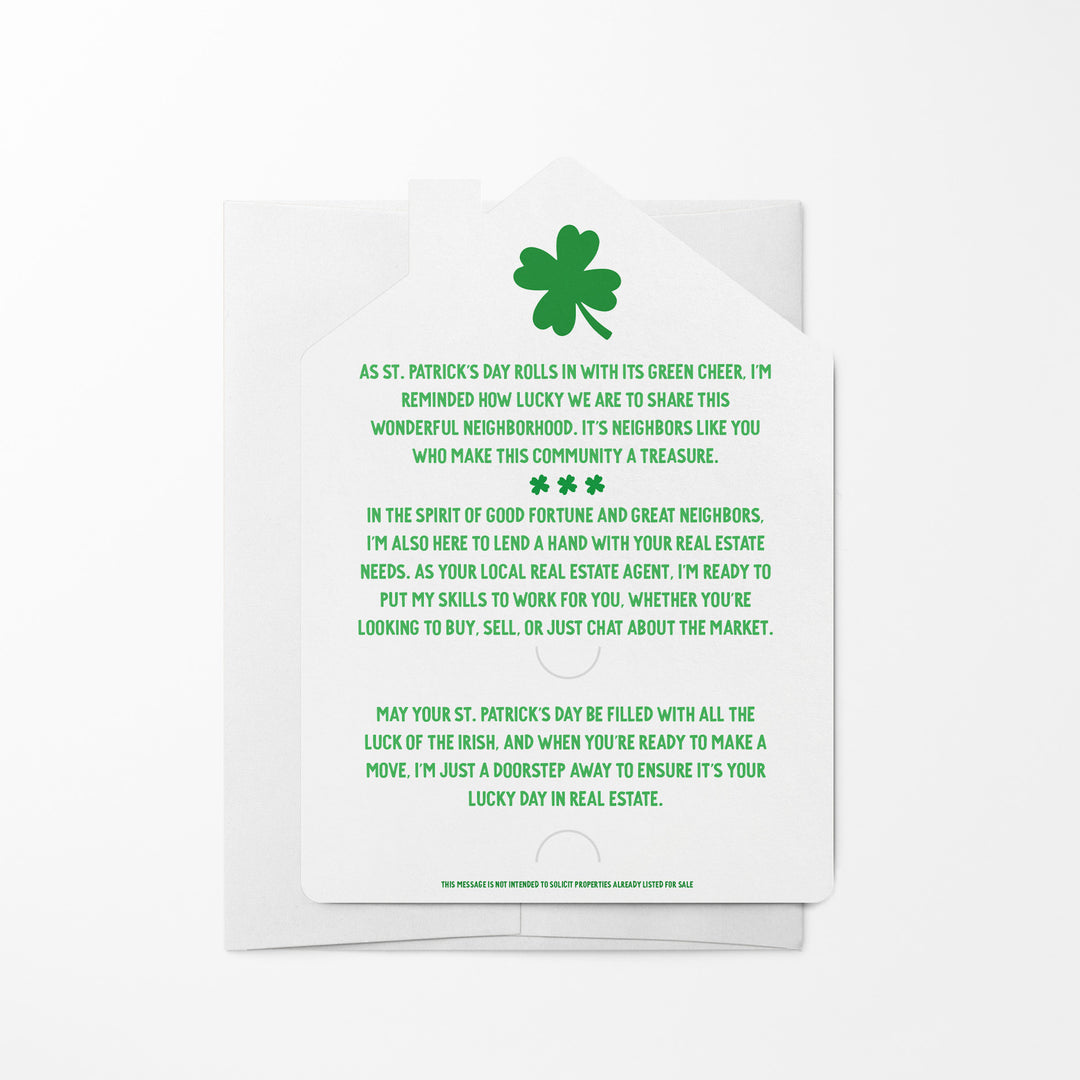 Set of So Lucky To Be Your Neighbor | St. Patrick's Day Mailers | Envelopes Included | M250-M001 Mailer Market Dwellings