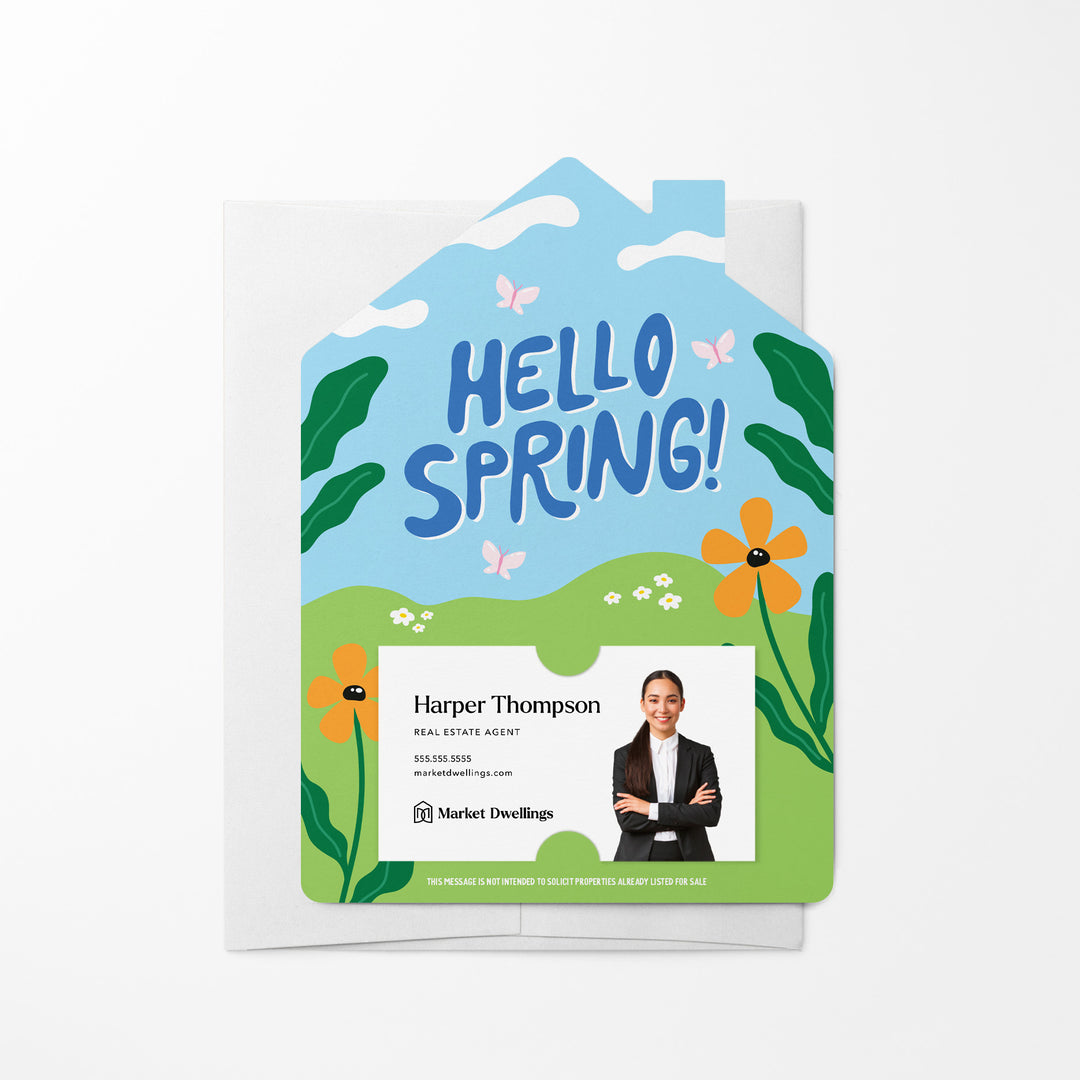 Set of Hello Spring! | Spring Mailers | Envelopes Included | M253-M001 Mailer Market Dwellings