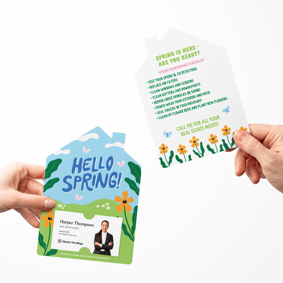 Set of Hello Spring! | Spring Mailers | Envelopes Included | M253-M001 Mailer Market Dwellings