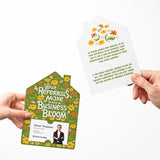 Your Referrals Make My Business Bloom | Spring | Real Estate Mailers with Envelopes Mailer Market Dwellings