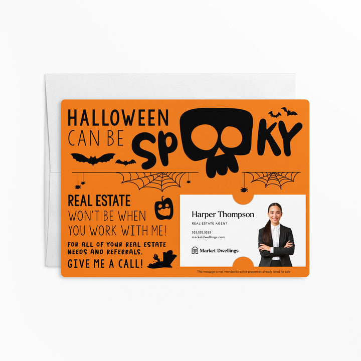 Set of Halloween Can Be Spooky Mailers | Envelopes Included | M26-M003 Mailer Market Dwellings CARROT