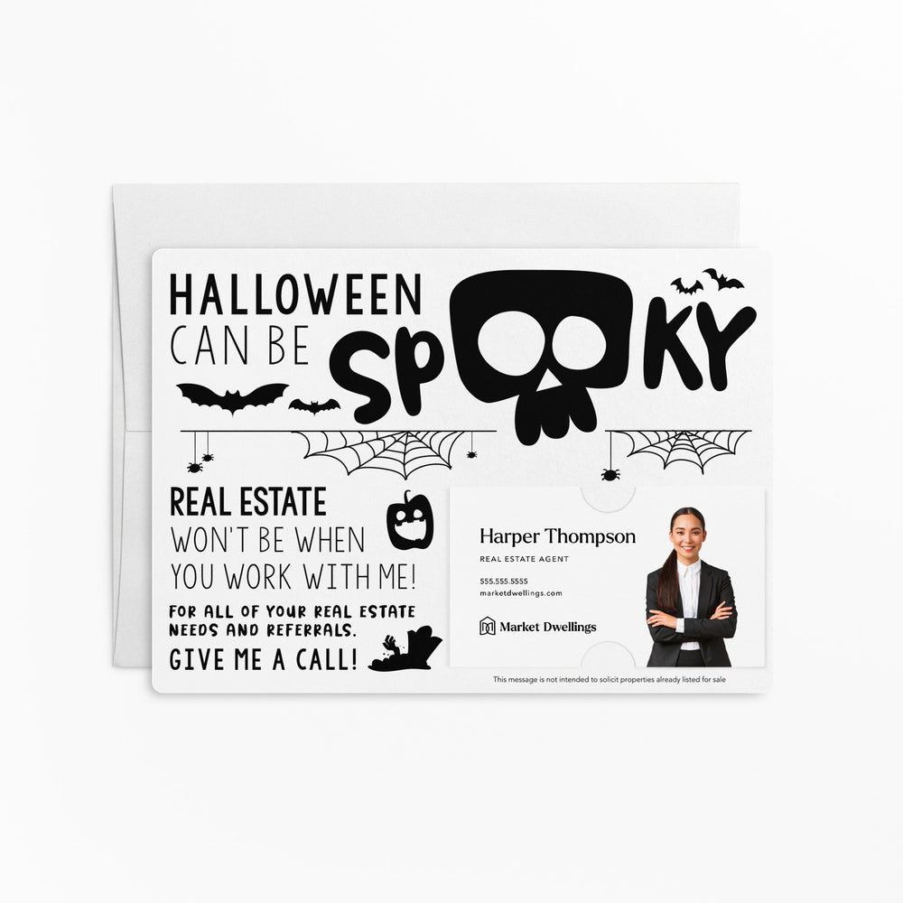 Halloween Can Be Spooky | Real Estate Mailers with Envelopes Mailer Market Dwellings WHITE 10