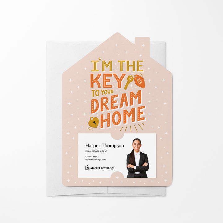 Set of I’m The Key To Your Dream Home | Mailers | Envelopes Included | M266-M001 Mailer Market Dwellings