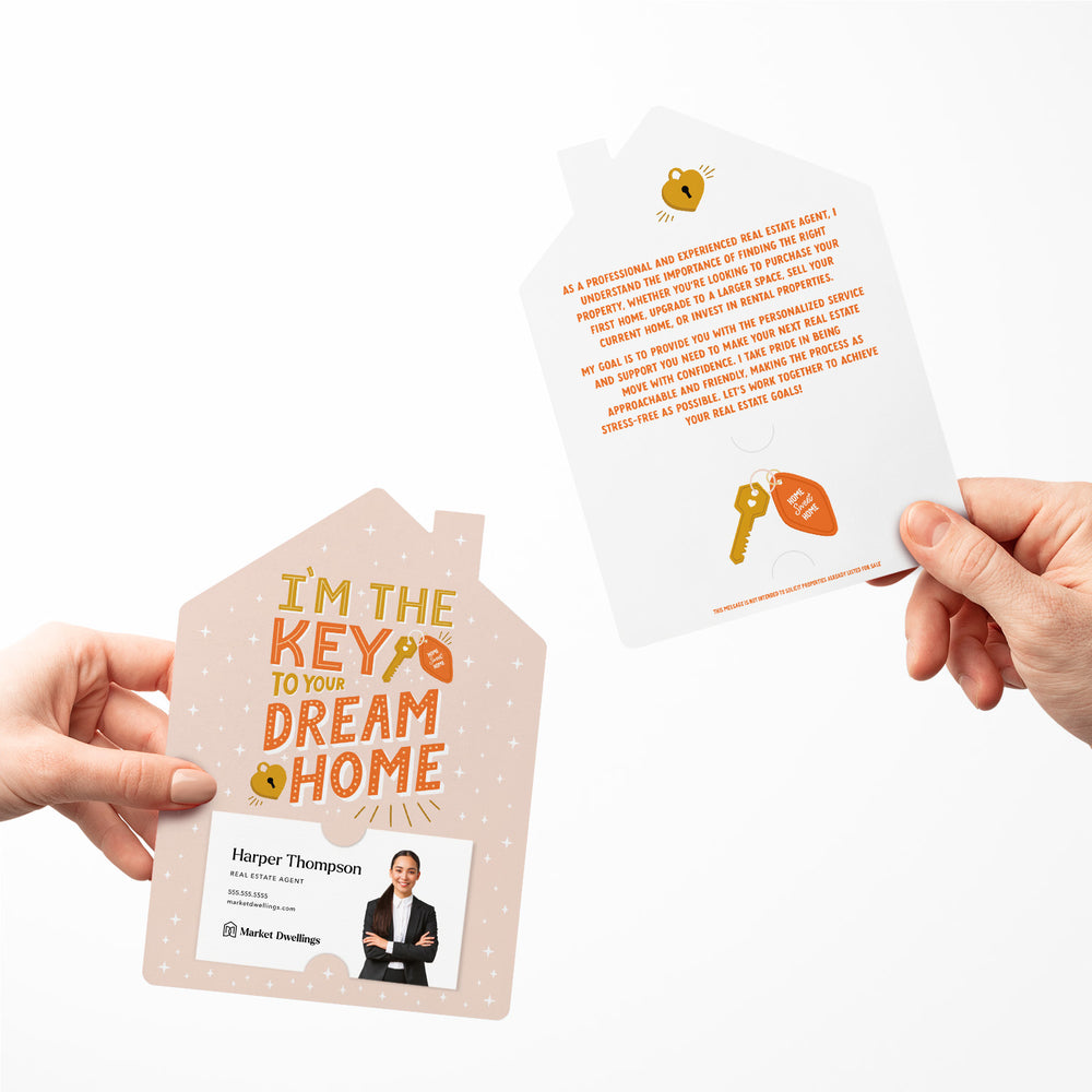 Set of I’m The Key To Your Dream Home | Mailers | Envelopes Included | M266-M001 Mailer Market Dwellings