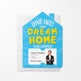 Dive Into Your Dream Home This Summer! | Summer | Real Estate Mailers with Envelopes Mailer Market Dwellings