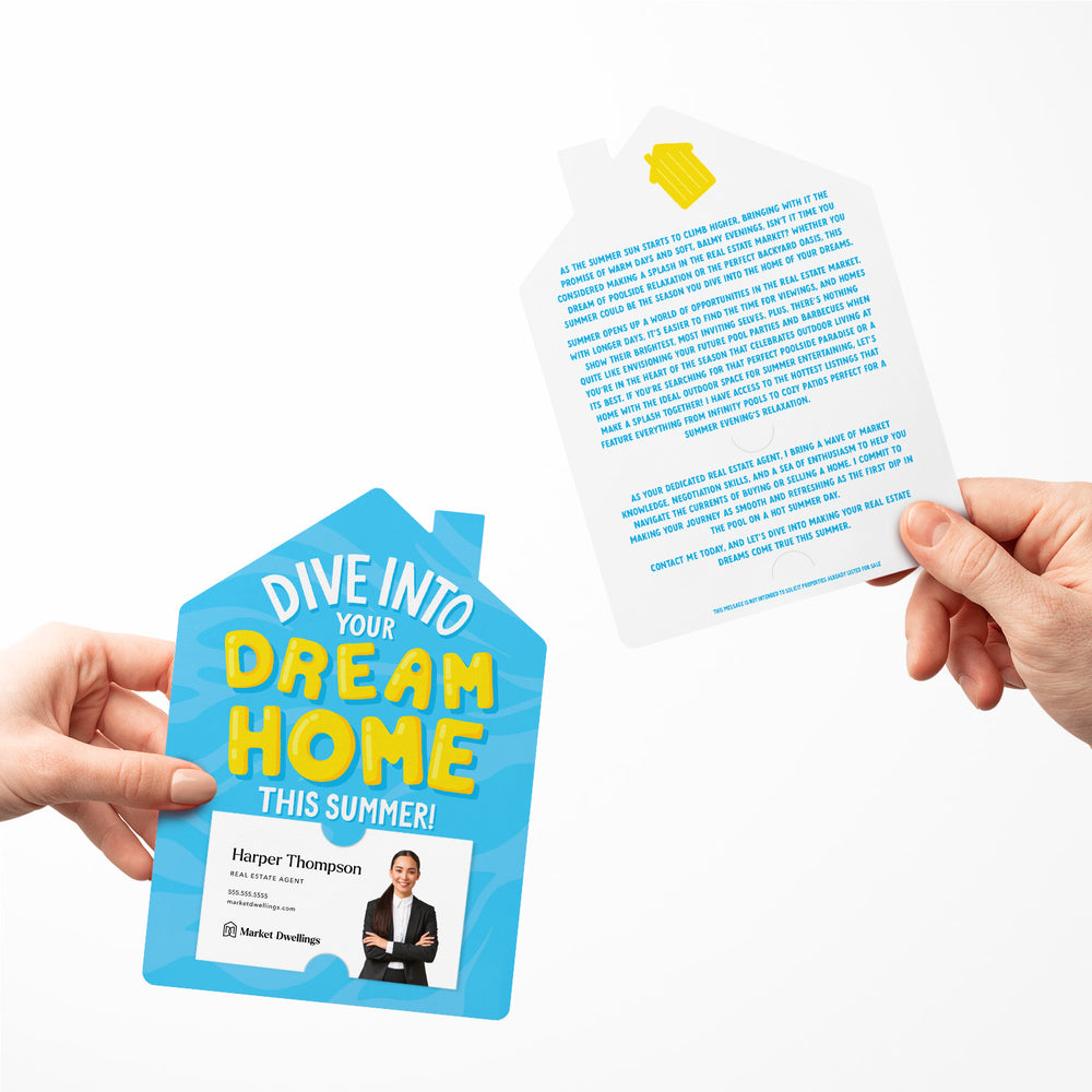 Set of Dive Into Your Dream Home This Summer! | Summer Mailers | Envelopes Included | M269-M001 Mailer Market Dwellings