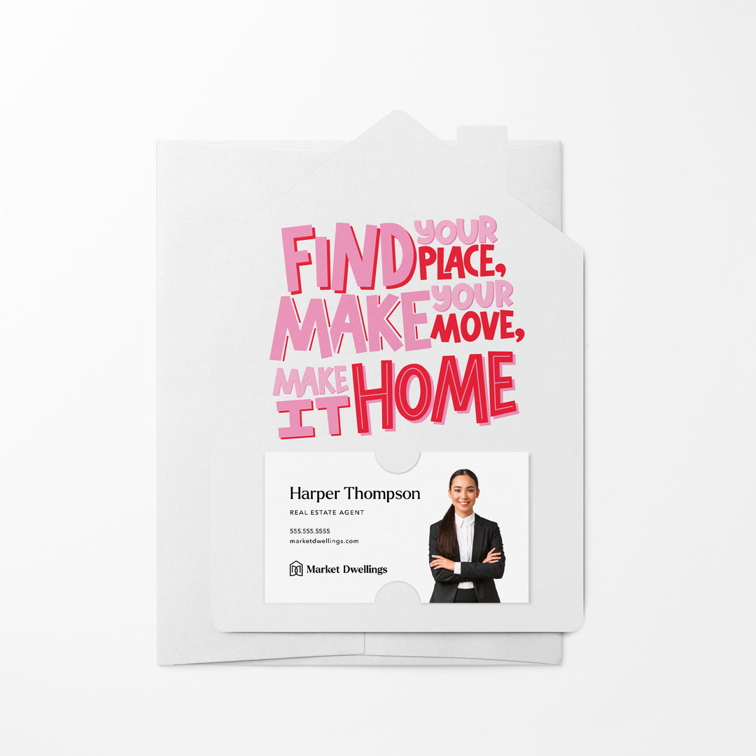 Set of Find Your Place, Make Your Move, Make it Home | Mailers | Envelopes Included | M272-M001 Mailer Market Dwellings