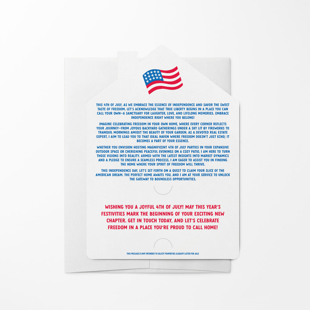 Set of Let Freedom Ring – In Your Very Own Home! Happy 4th of July | 4th Of July Mailers | Envelopes Included | M278-M001 Mailer Market Dwellings