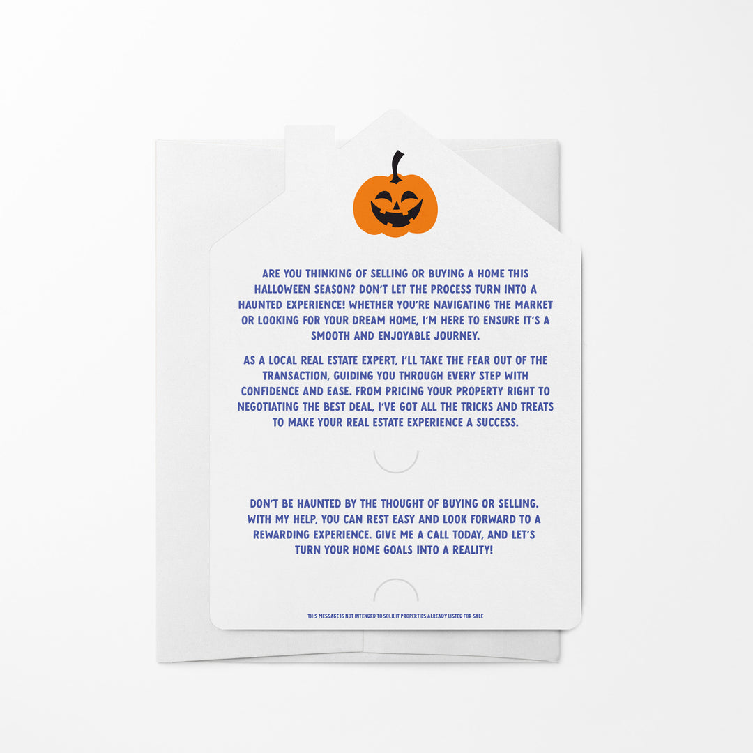 Set of Don’t Let Selling Your Home Haunt You. Just Give Me A Call! | Halloween Mailers | Envelopes Included | M286-M001 Mailer Market Dwellings