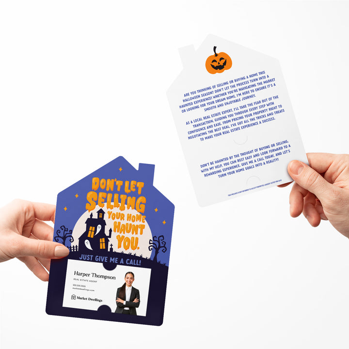 Set of Don’t Let Selling Your Home Haunt You. Just Give Me A Call! | Halloween Mailers | Envelopes Included | M286-M001 Mailer Market Dwellings