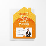 It’s A Beautiful Day To Put In An Offer | Real Estate Mailers with Envelopes Mailer Market Dwellings