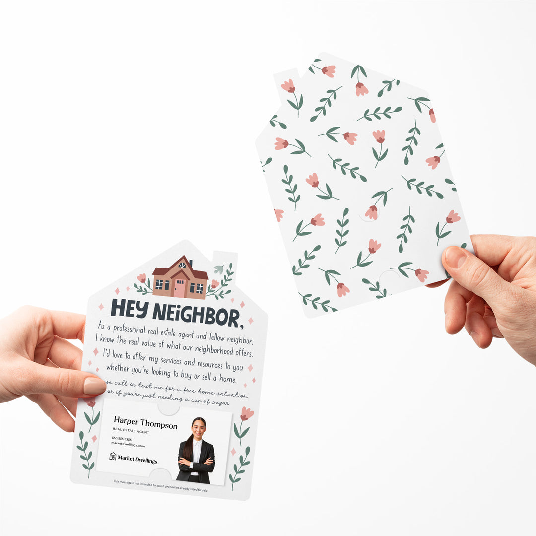 Set of Hey Neighbor Real Estate Mailers | Envelopes Included | M33-M001 Mailer Market Dwellings